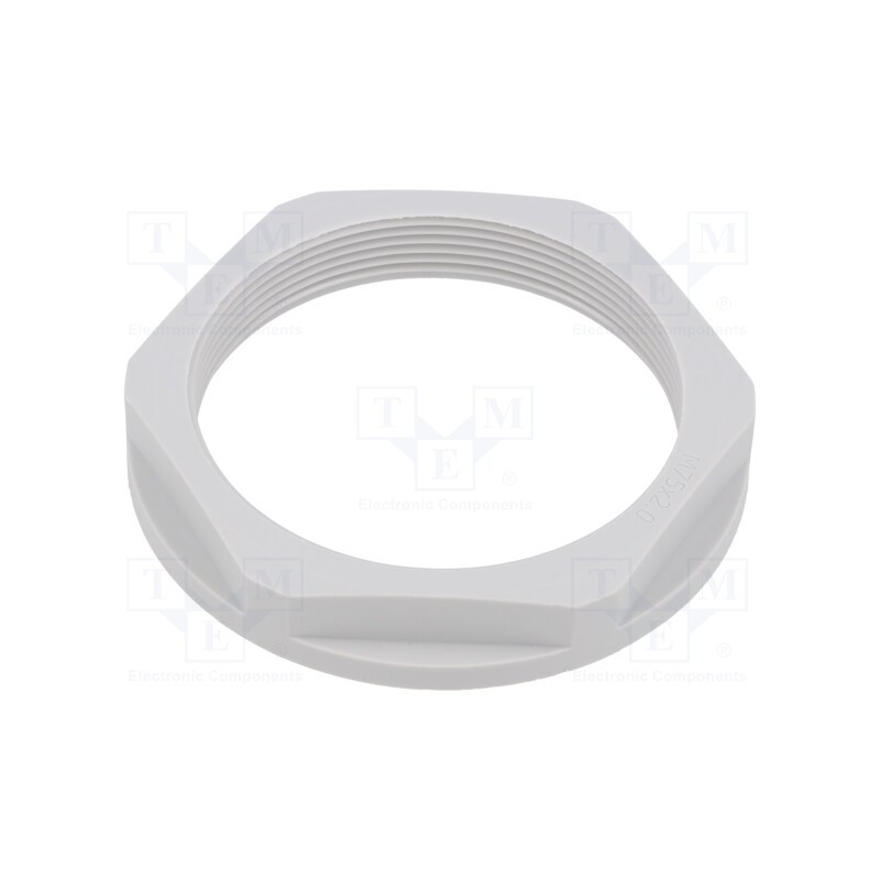 10 pcs : EP-LN-M75-LGR-A - Nut, M75, polyamide, 85mm, light grey, Thread: metric, Pitch: 2