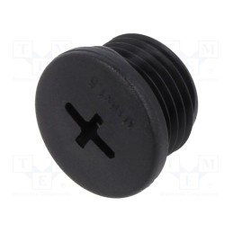 50 pcs : EP-ROP-M16-BL-B - Stopper, M16, 1.5, IP68, polyamide, black, Entrelec, Thread: metric