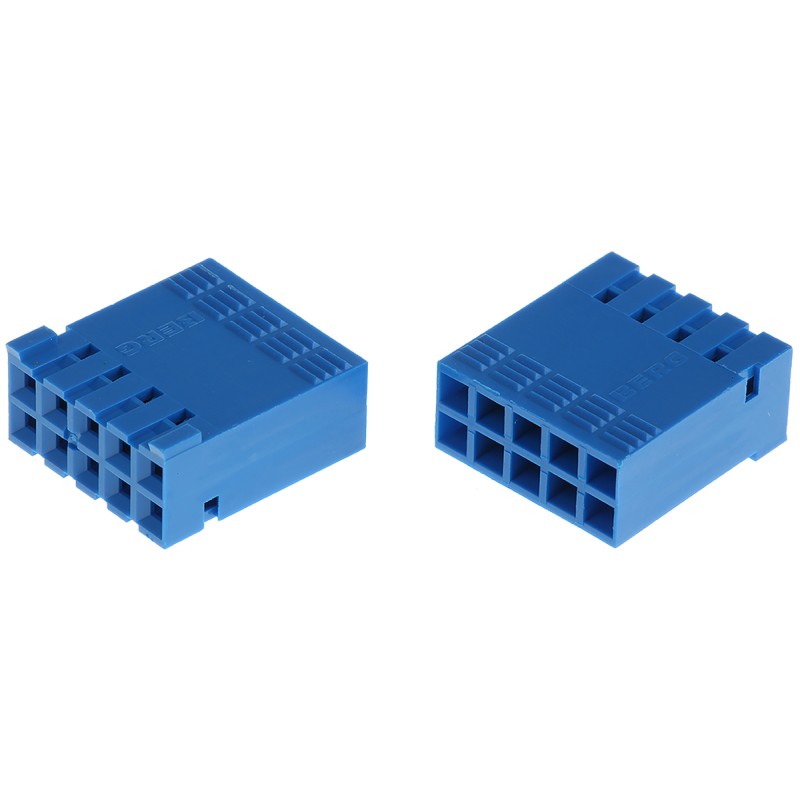 50 pcs - 65239-005LF Amphenol Communications Solutions, DUBOX Female Connector Housing, 2.54mm Pitch, 10 Way, 2 Row