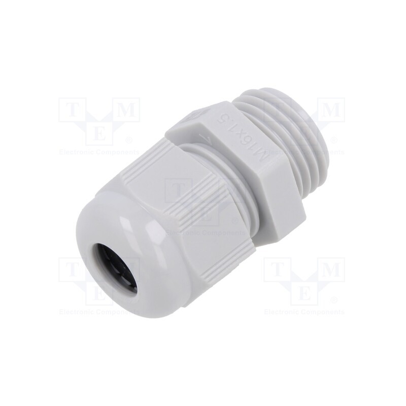50 pcs : EP-SG-M16-LGR-A - Cable gland, without nut, M16, 1.5, IP68, polyamide, light grey