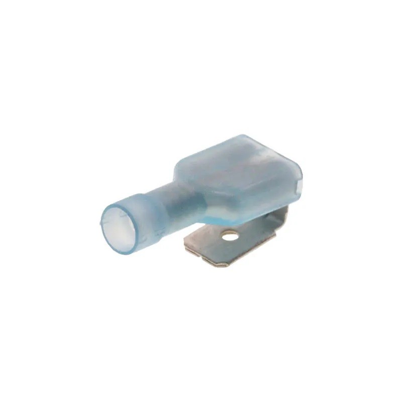 50 pcs - 190130029 Molex 19013 Blue Insulated Female Spade Connector, Piggyback Terminal, 6.35 x 0.81mm Tab Size