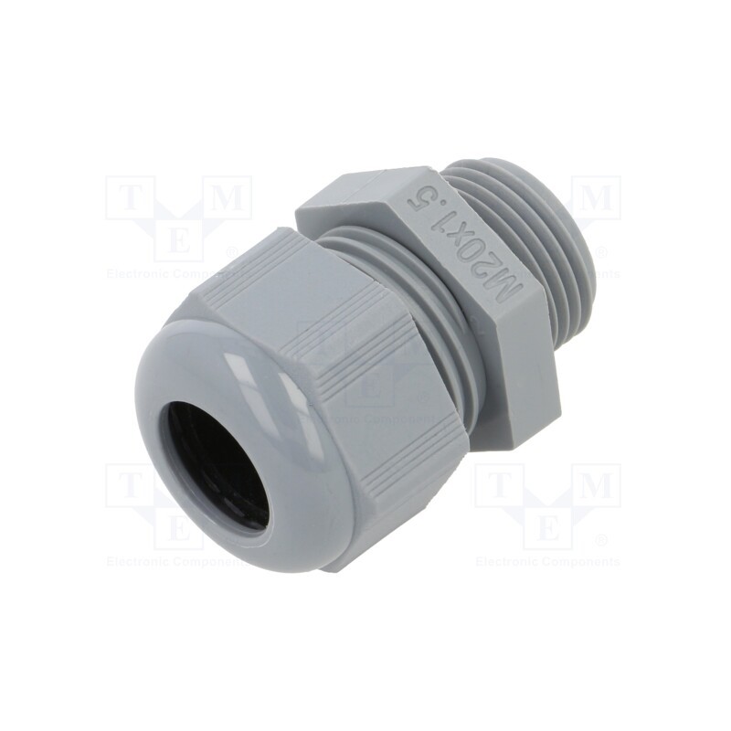 50 pcs : EP-SG-M20-GR-H - Cable gland, without nut, M20, 1.5, IP68, polyamide, grey, Entrelec