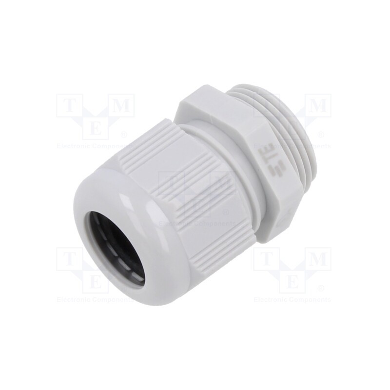 10 pcs : EP-SG-M25-LGR-A - Cable gland, without nut, M25, 1.5, IP68, polyamide, light grey