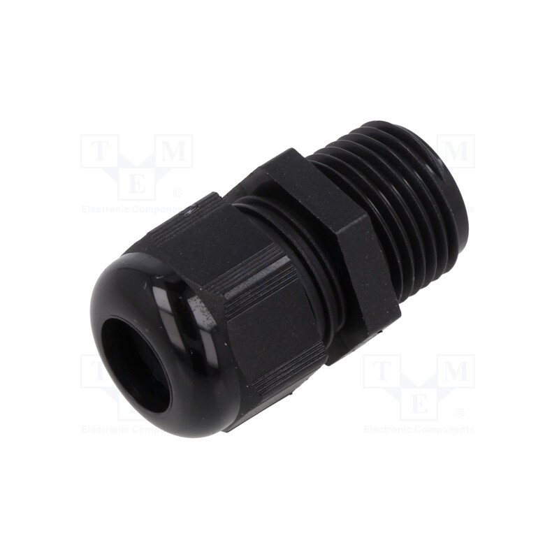 10 pcs : EP-SG-NPT12-BL-A - Cable gland, without nut, NPT1/2', IP68, polyamide, black