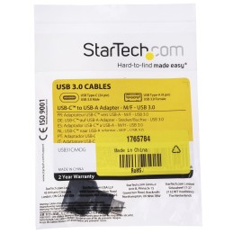 1 pcs - StarTech.com USB 3.0 Cable, Male USB C to Male USB A Cable, 30mm