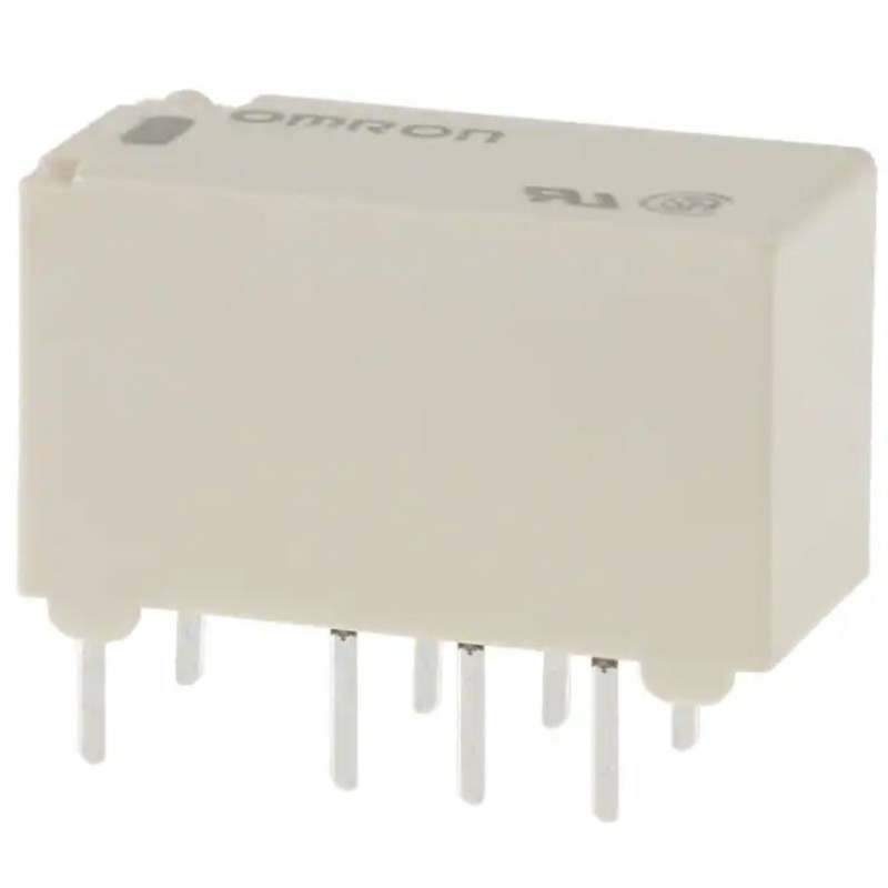 1 pcs - Omron Surface Mount Signal Relay, 5V dc Coil, 2A Switching Current, DPDT