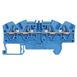 5 pcs - Legrand 372 Series Blue Feed Through Terminal Block, Spring Clamp Termination