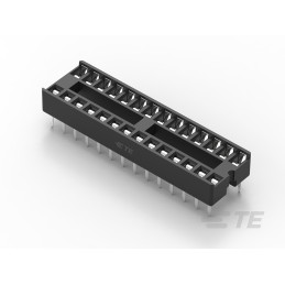 50 pcs - 1-2199298-9 TE Connectivity 2.54mm Pitch Straight 28 Way, Through Hole Ladder IC Dip Socket, 1A