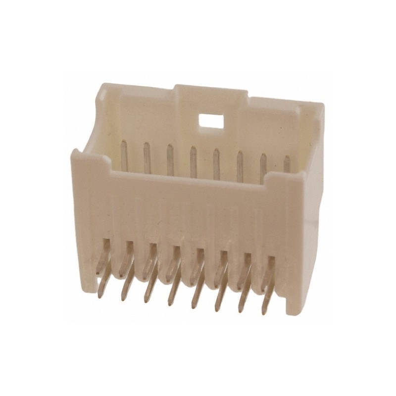 50 pcs - 55959-0830 Molex MicroClasp Series Right Angle Through Hole PCB Header, 8 Contact(s), 2.0mm Pitch, 2 Row(s), Shrouded