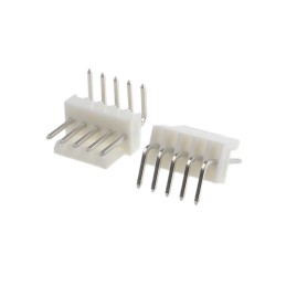 50 pcs - 420537 Molex KK 254 Series Right Angle Through Hole Pin Header, 5 Contact(s), 2.54mm Pitch, 1 Row(s), Unshrouded