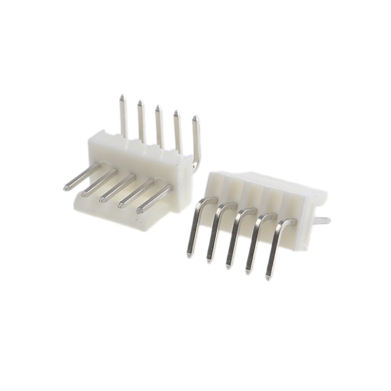 50 pcs - 420537 Molex KK 254 Series Right Angle Through Hole Pin Header, 5 Contact(s), 2.54mm Pitch, 1 Row(s), Unshrouded