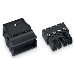 1 pcs - Wago 770 Series Distribution Block, 4-Pole, Male, 8-Way, 25A