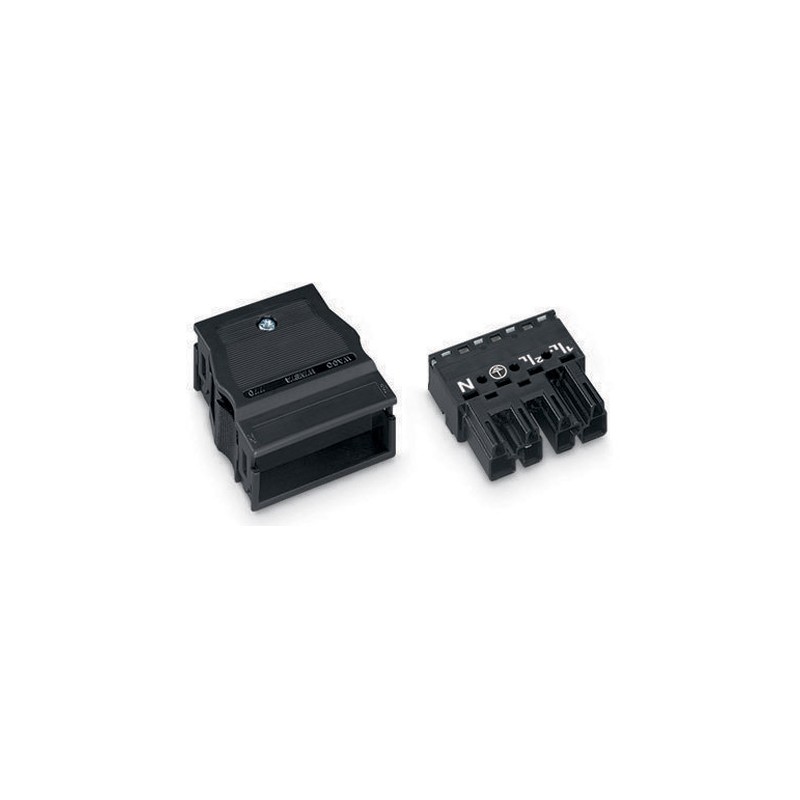 1 pcs - Wago 770 Series Distribution Block, 4-Pole, Male, 8-Way, 25A