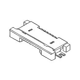 50 pcs - 54548-0671 Molex, 54548 0.5mm Pitch 6 Way Right Angle Female FPC Connector, ZIF