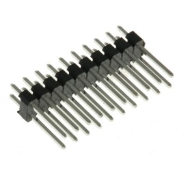 50 pcs - RS PRO Straight Through Hole Pin Header, 20 Contact(s), 2.54mm Pitch, 2 Row(s), Unshrouded