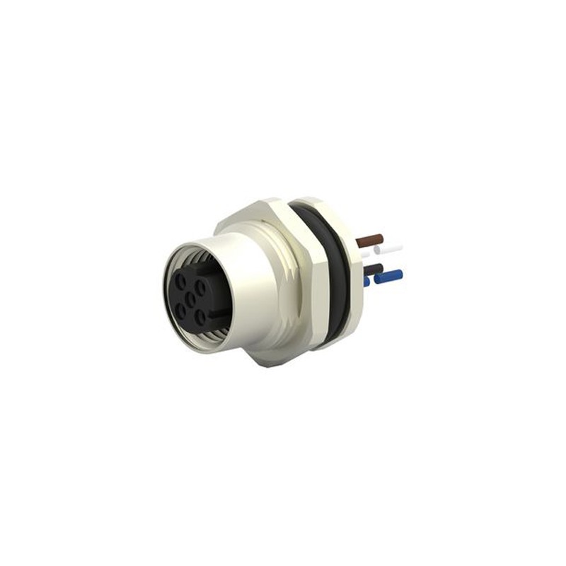1 pcs - TE Connectivity Straight Female 4 way M12 to Unterminated Sensor Actuator Cable, 200mm