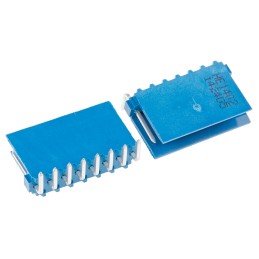 50 pcs - 281698-8 TE Connectivity AMPMODU HE14 Series Right Angle Through Hole PCB Header, 8 Contact(s), 2.54mm Pitch, 1 Row(s),