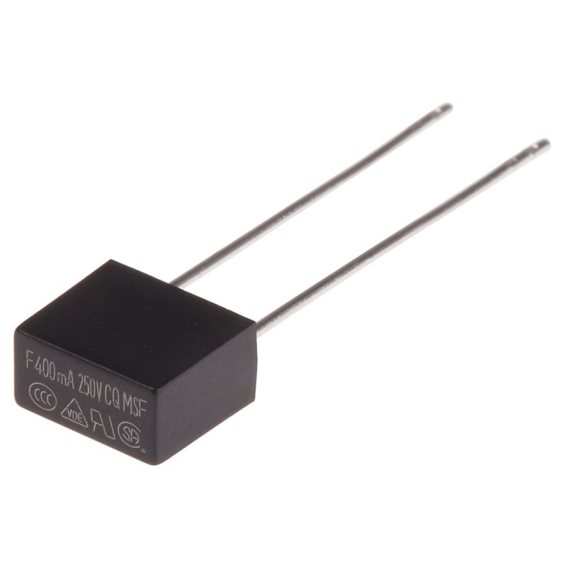 50 pcs - RS PROPC Board Non Resettable Fuse, Radial 400mA, 250V