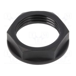 10 pcs : 6000157CC - Nut, M20, polyamide, UL94V-2, black, -40÷125°C, Thread: metric