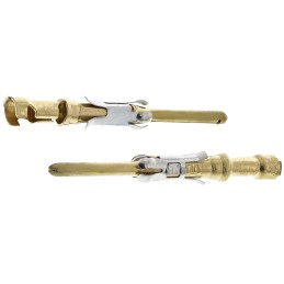 20 pcs - 66180-1 TE Connectivity Male Solder Circular Connector Contact, Contact Size 16, Wire Size 18 - 16 AWG