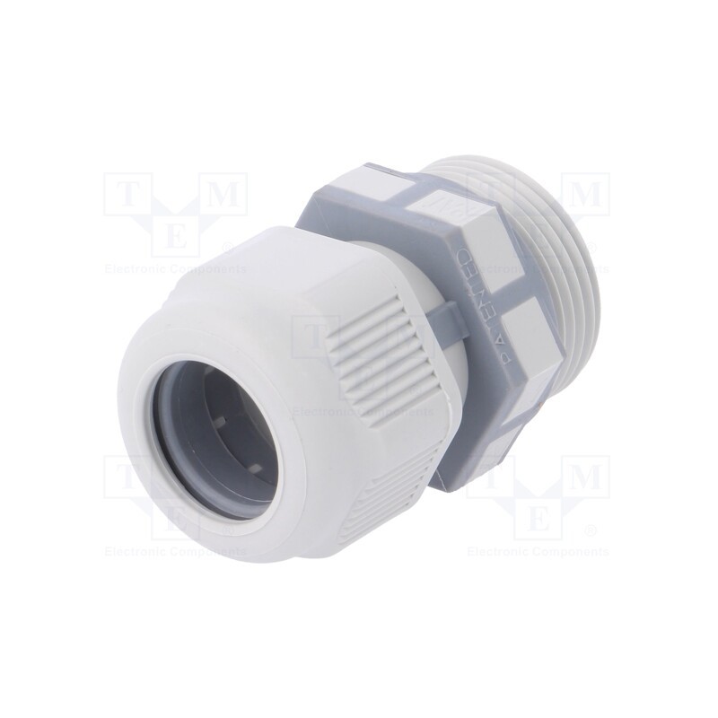 10 pcs : THA.451.C2E - Cable gland, PG16, IP68, polyamide, grey, UL94V-2