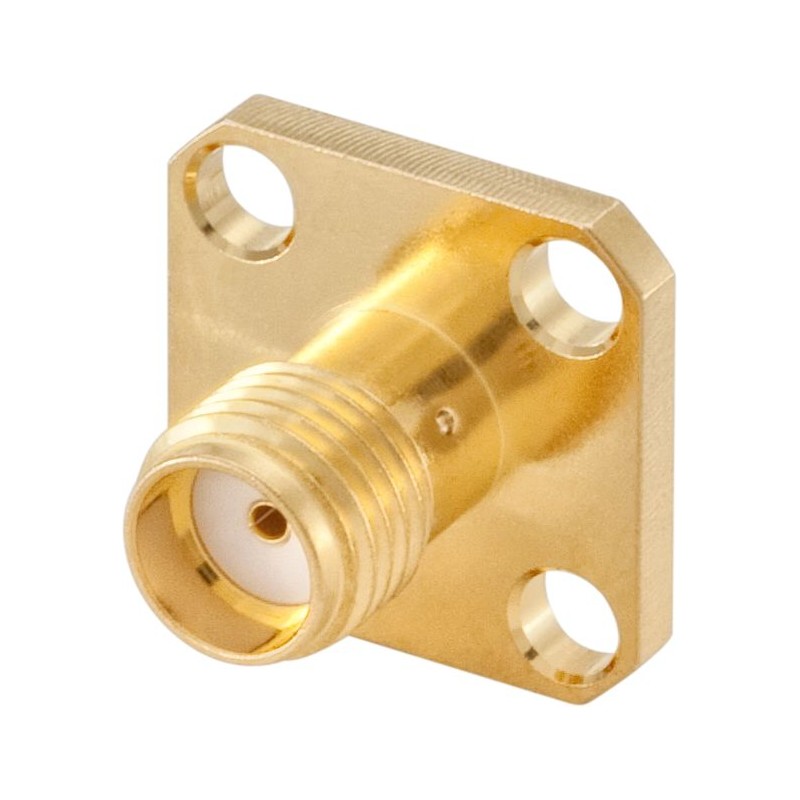 1 pcs - Rosenberger SMA Series, jack Panel Mount, 50Ω, Solder Termination, Straight Body