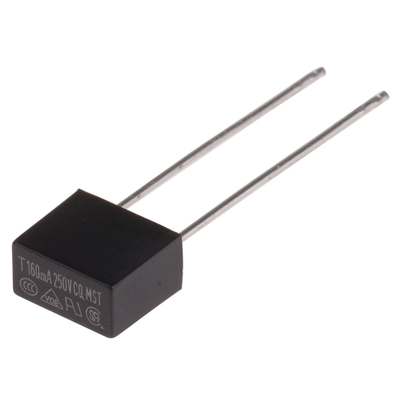 50 pcs - RS PROPC Board Non Resettable Fuse, Radial 160mA, 250V ac