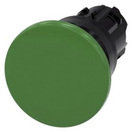 1 pcs - Siemens 3SU1 Series Green Momentary Push Button Head, 22mm Cutout, IP66, IP67, IP69K