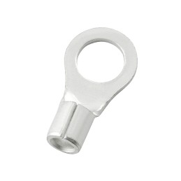 500 pcs - RS PRO Uninsulated Ring Terminal, 5.3mm Stud Size, 1.5mm² to 2.5mm² Wire Size
