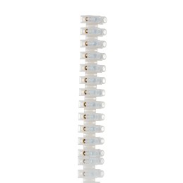 50 pcs - CS5NTPE HellermannTyton Terminal Strip, 5A, 6 mm² Wire, Screw Termination