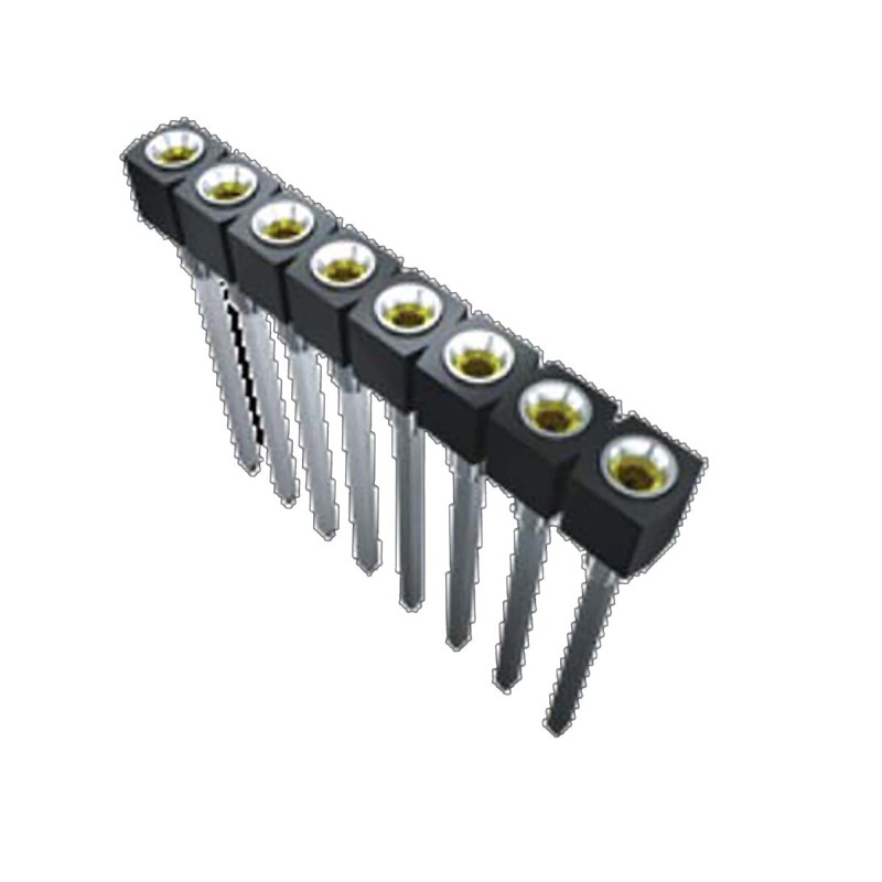 50 pcs - SS-105-TT-2 Samtec SS Series Straight Through Hole Mount PCB Socket, 5-Contact, 1-Row, 2.54mm Pitch, Solder Termination