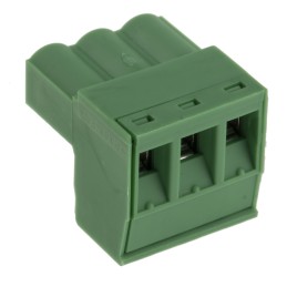 5 pcs - Phoenix Contact 5.08mm Pitch 3 Way Right Angle Pluggable Terminal Block, Plug, Cable Mount, Screw Termination