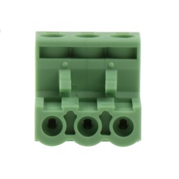 5 pcs - Phoenix Contact 5.08mm Pitch 3 Way Right Angle Pluggable Terminal Block, Plug, Cable Mount, Screw Termination