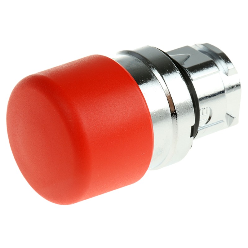 1 pcs - Schneider Electric Harmony XB4 Series Red Momentary Push Button Head, 22mm Cutout, IP66, IP69K