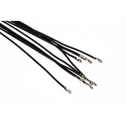 50 pcs - 92001-1198 Molex Female Pico-Clasp to Female Pico-Clasp Crimped Wire, 300mm, 0.08mm², Black