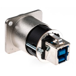 1 pcs - Neutrik USB 3.0 Feedthrough Gender Changer for use with USB 3.0 Connectors