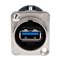1 pcs - Neutrik USB 3.0 Feedthrough Gender Changer for use with USB 3.0 Connectors