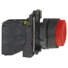 1 pcs - Schneider Electric Harmony XB5 Series Push Button, Panel Mount, 22mm Cutout, SPST