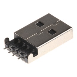 1 pcs - Molex Right Angle, SMT, Plug Type A USB Connector
