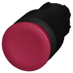 1 pcs - Siemens 3SU1 Series Red Latching Push Button Head, 22mm Cutout, IP66, IP67, IP69K