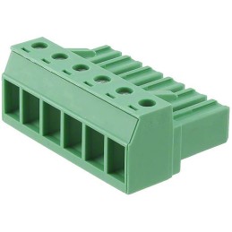 1 pcs - Phoenix Contact 7.62mm Pitch 6 Way Pluggable Terminal Block, Plug, Cable Mount, Screw Down Termination