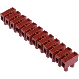 5 pcs - RS PRO Non-Fused Terminal Block, 12-Way, 24A, 2.5 mm² Wire, Screw Down Termination