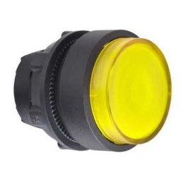 1 pcs - Schneider Electric Harmony XB5 Series Yellow Momentary Push Button Head, 22mm Cutout, IP66, IP69K