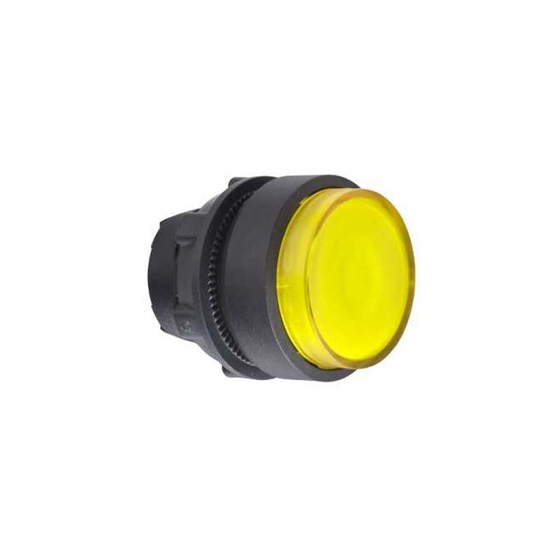 1 pcs - Schneider Electric Harmony XB5 Series Yellow Momentary Push Button Head, 22mm Cutout, IP66, IP69K