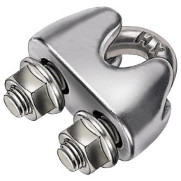1 pcs - Siemens Steel 4mm Diameter Wire Rope Clamp