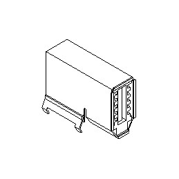 1 pcs - Molex 10 Way Right Angle Through Hole Firewire Connector, Socket