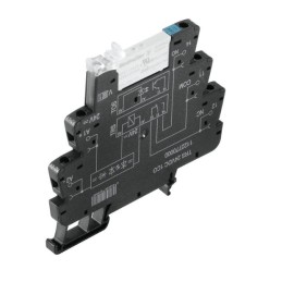 1 pcs - Weidmuller TRS Series Interface Relay, DIN Rail Mount, 24V Coil, SPDT, 1-Pole, 6A Load