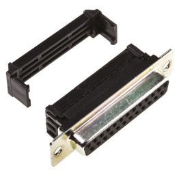 5 pcs - RS PRO 25 Way Right Angle Cable Mount D-sub Connector Socket, 2.77mm Pitch