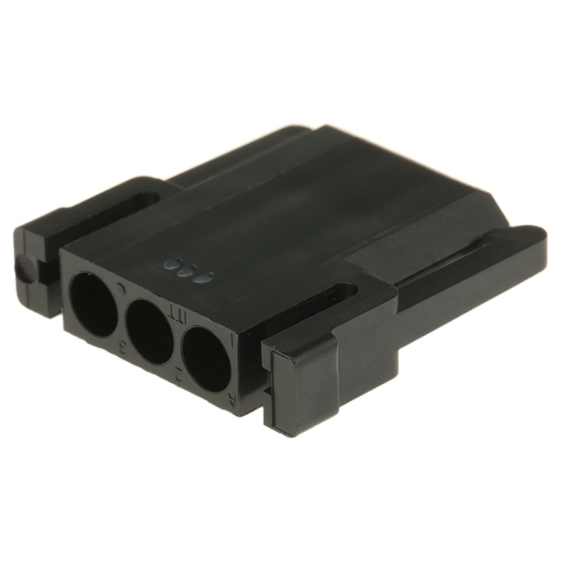 1 pcs - ITT Cannon, Trident Connector Housing, 5.08mm Pitch, 3 Way, 1 Row