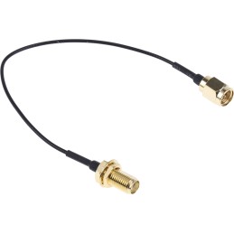 1 pcs - RS PRO Male SMA to Female SMA Coaxial Cable, 150mm, RF Coaxial, Terminated